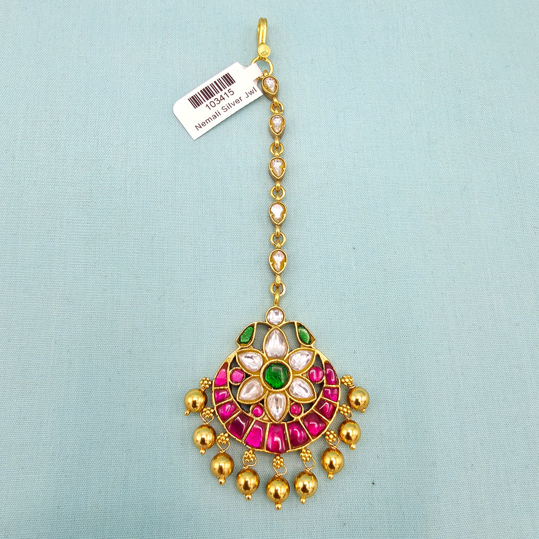 92.5 Silver Kundan Tikka