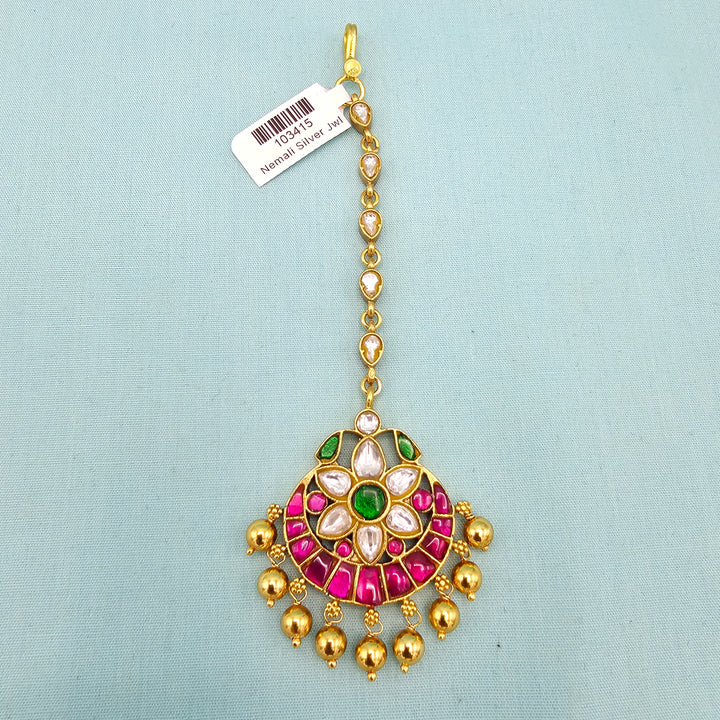 92.5 Silver Kundan Tikka