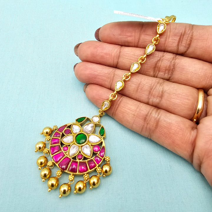 92.5 Silver Kundan Tikka