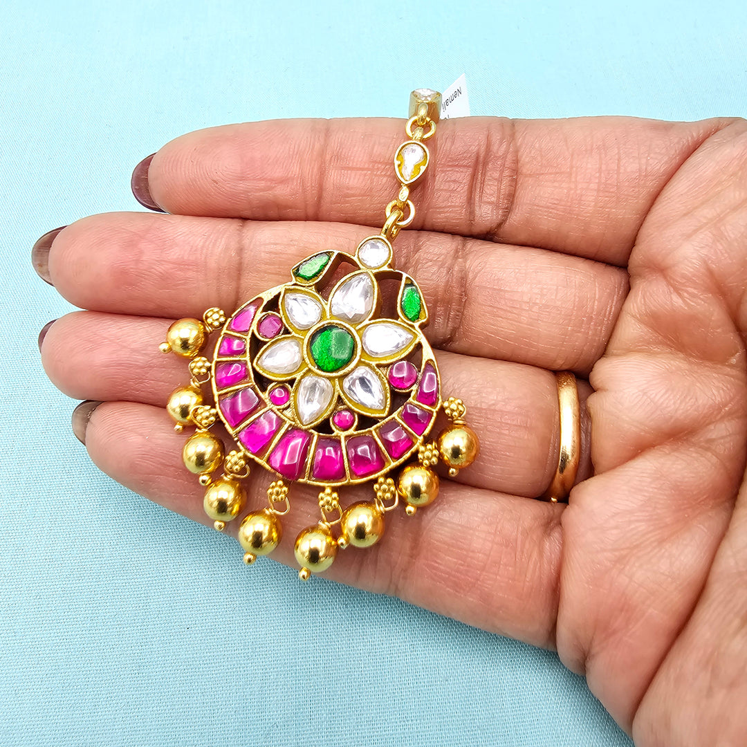 92.5 Silver Kundan Tikka