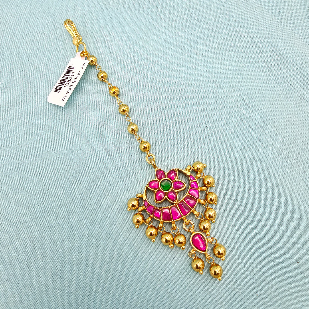 Pink Kundan Tikka