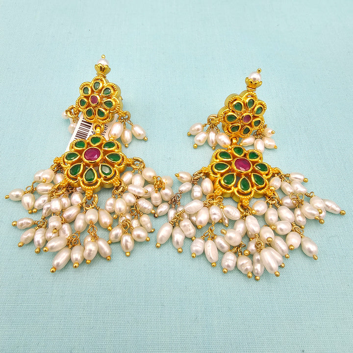 Green and Pink earrings