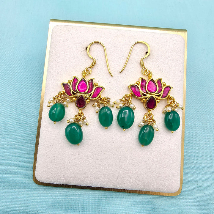 92.5 Silver Kundan danglers