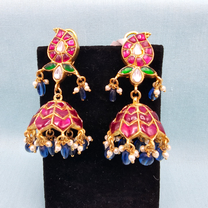 Kundan Jhumka earrings