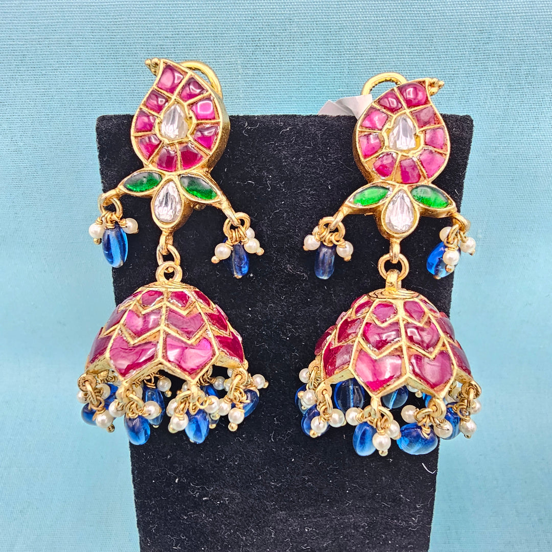 Kundan Jhumka earrings