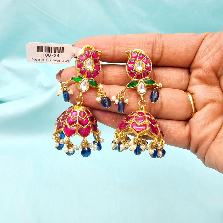 Kundan Jhumka earrings