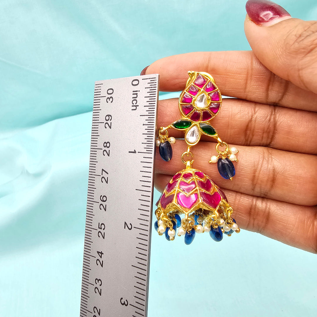 Kundan Jhumka earrings