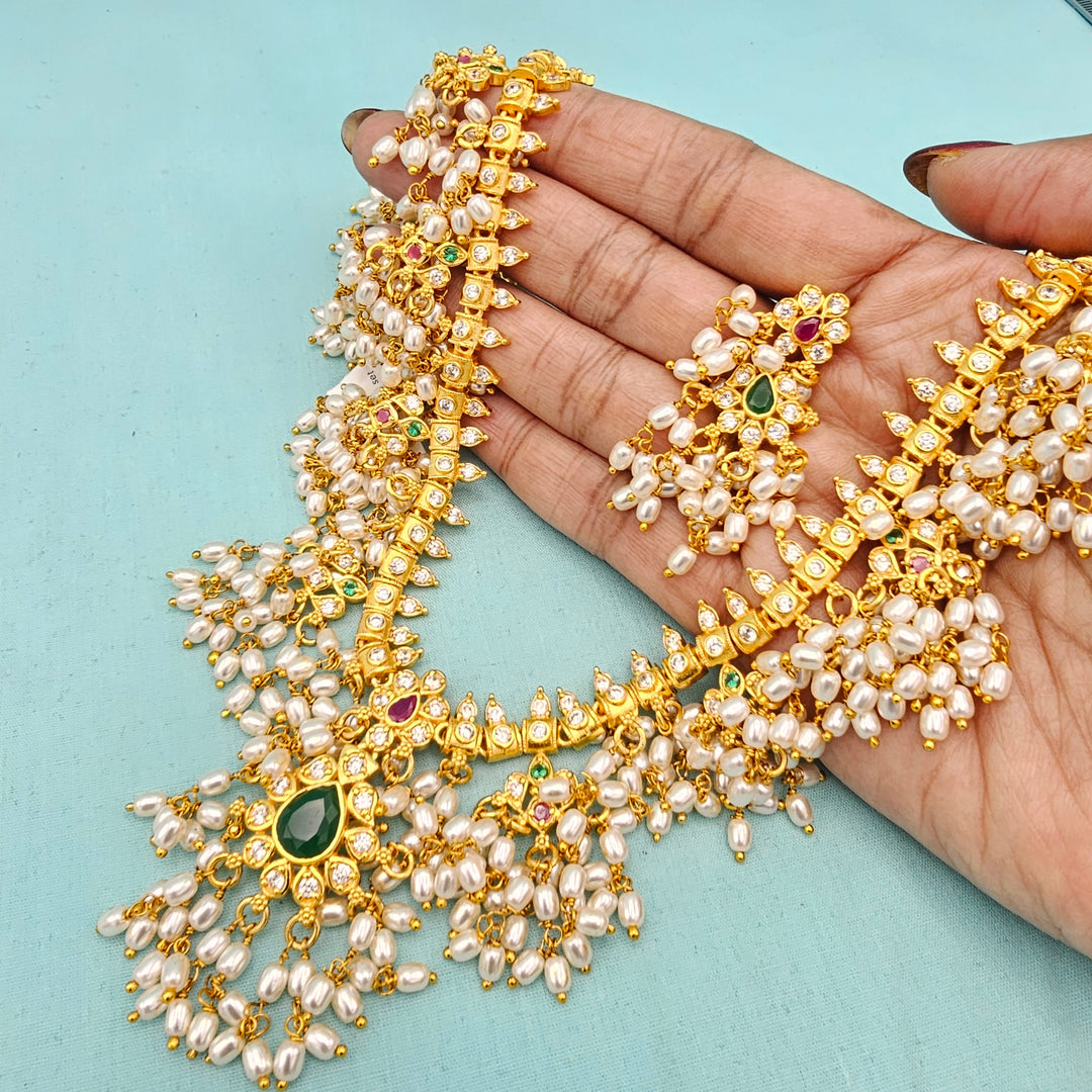 Cz Guttapoosalu necklace