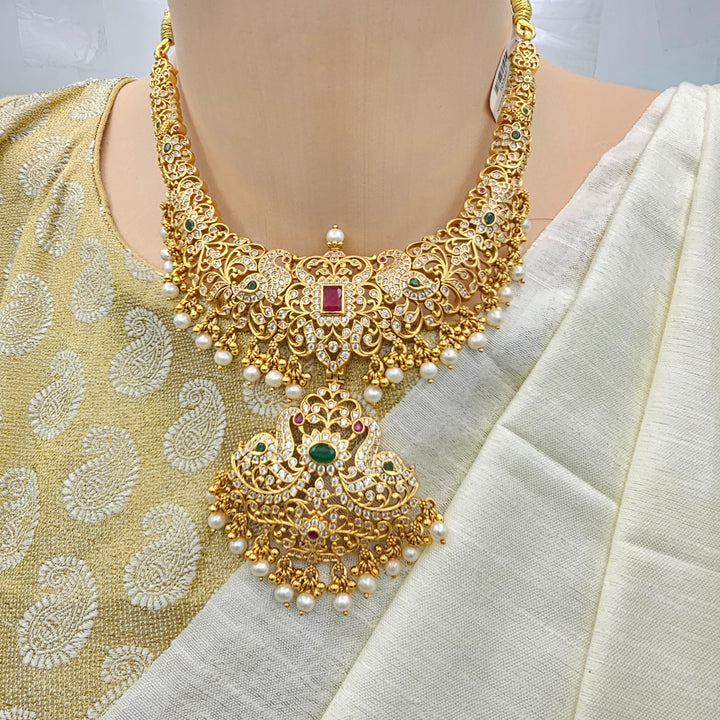 Short Ruby Emerald necklace