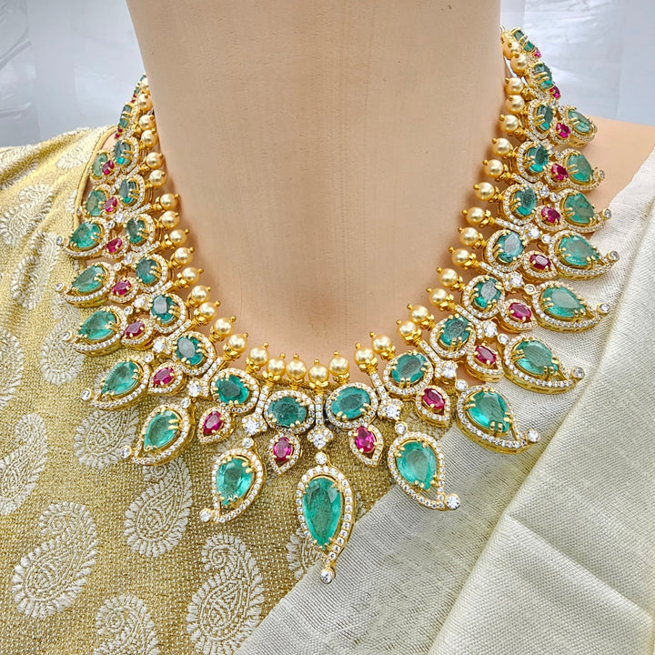 Russian Emerald Necklace set