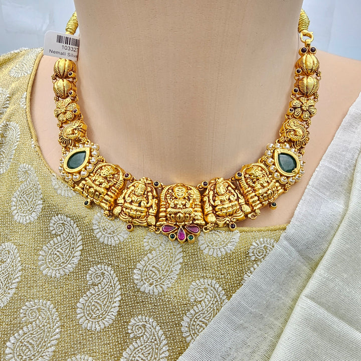 Short Emerald Necklace set
