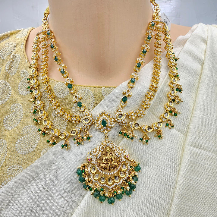 CZ necklace N Hair tikka