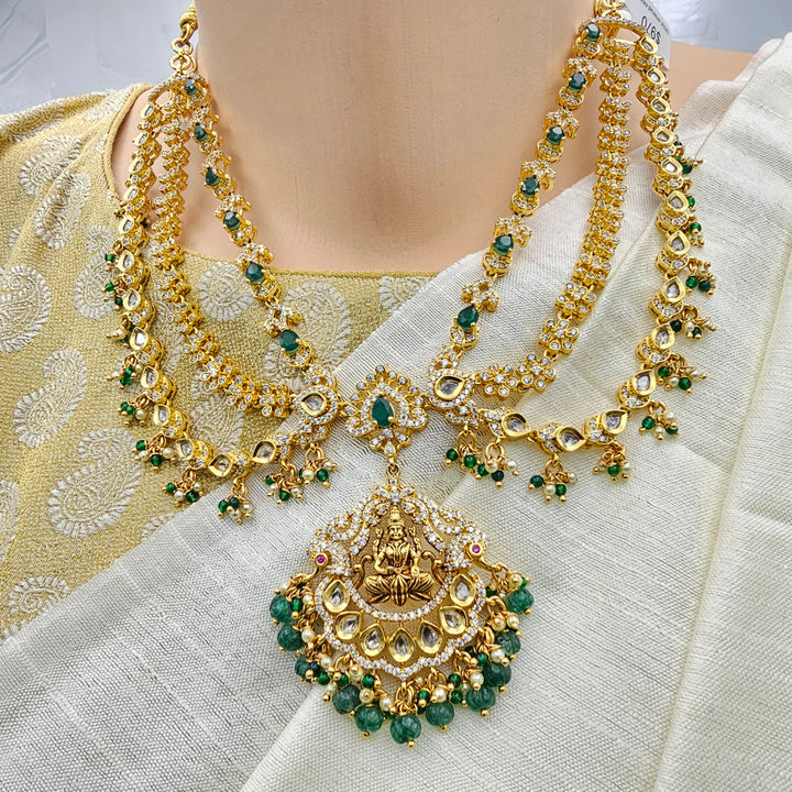 CZ necklace N Hair tikka