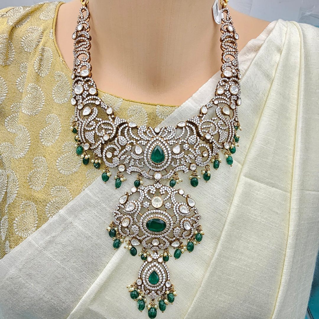 Victorian Double head necklace