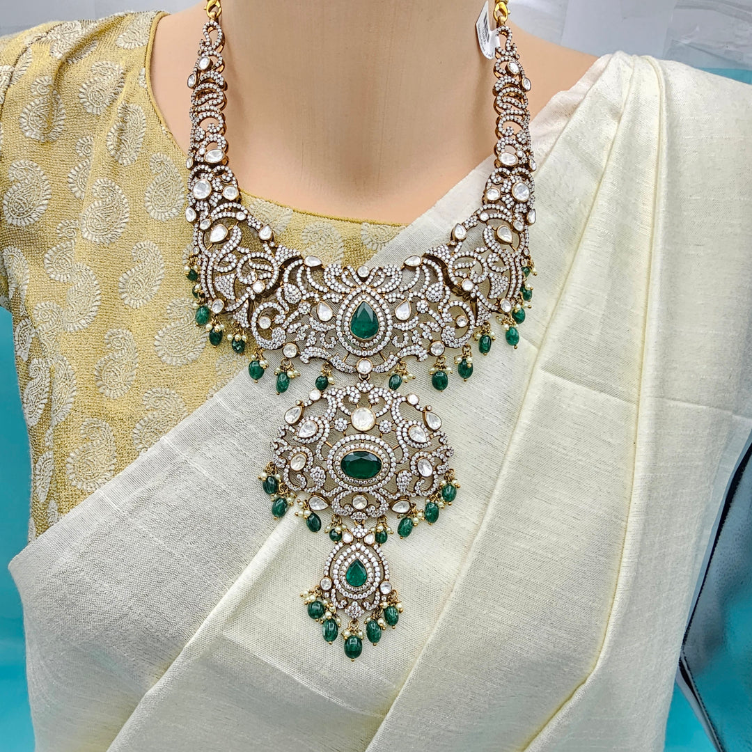 Victorian Double head necklace