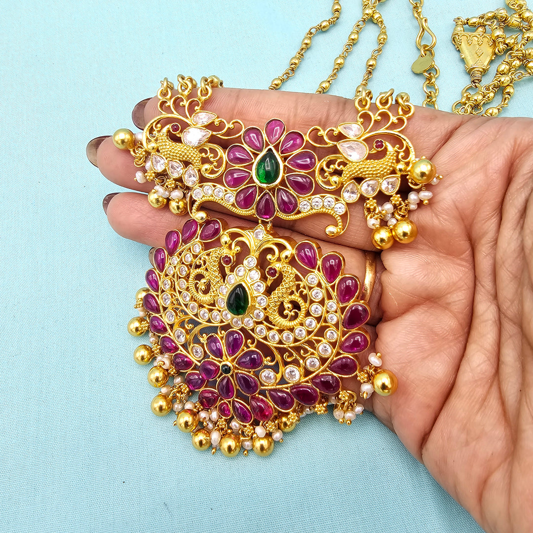3 Layered Pink necklace