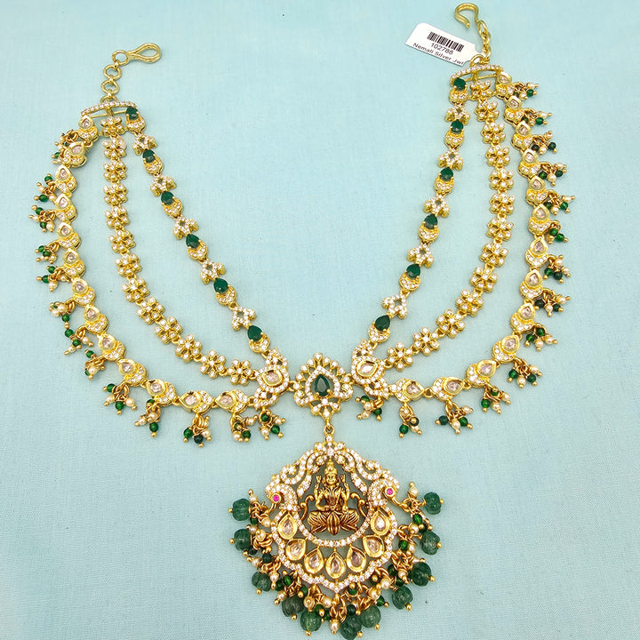 CZ necklace N Hair tikka