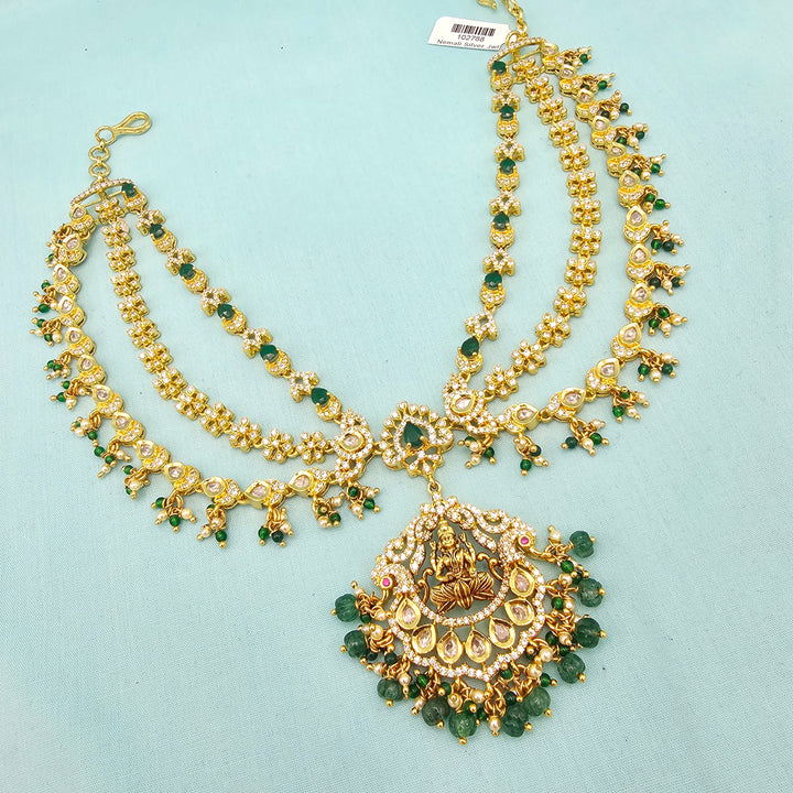 CZ necklace N Hair tikka