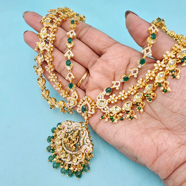 CZ necklace N Hair tikka