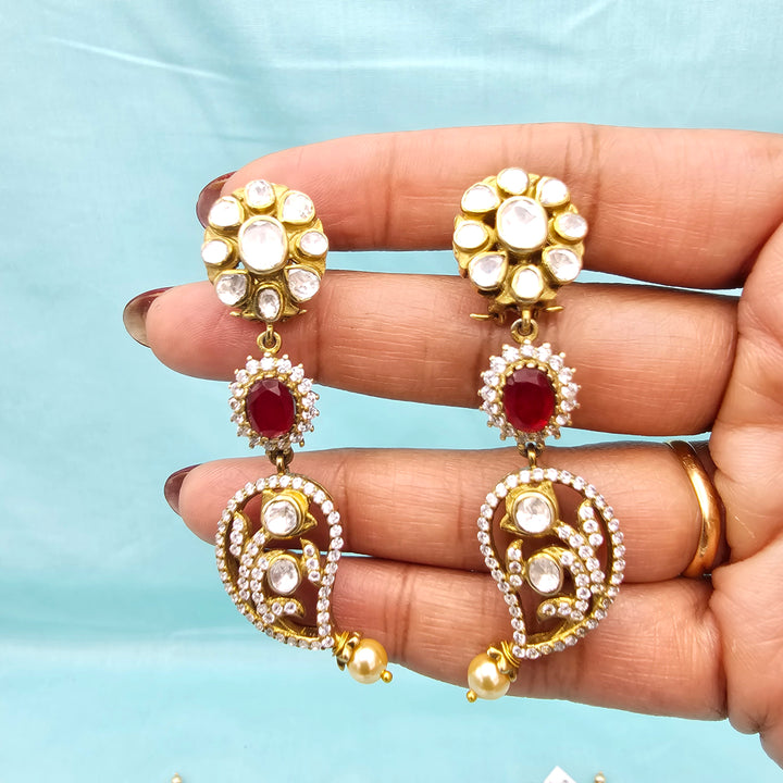 Silver Mango Necklace set