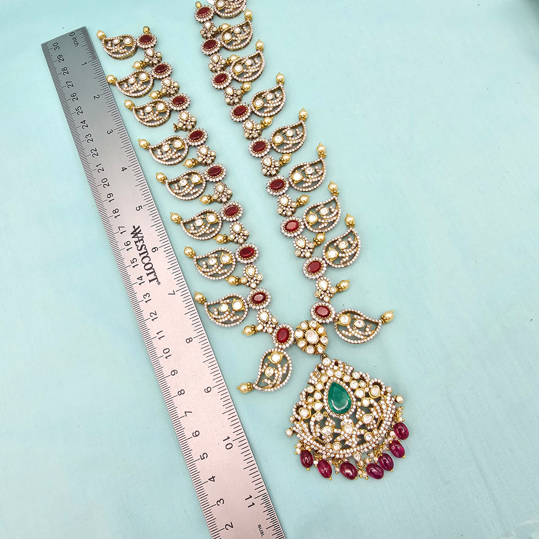 Silver Mango Necklace set