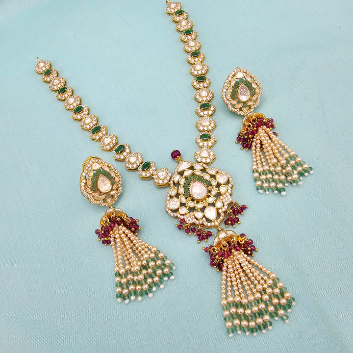 Moissanite tassel necklace