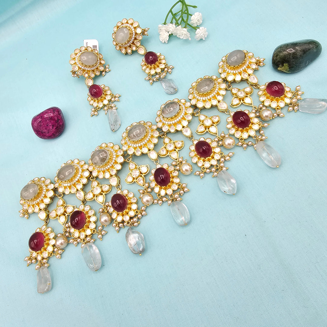Polki Aventurine Choker