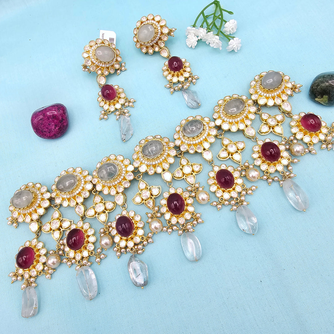 Polki Aventurine Choker