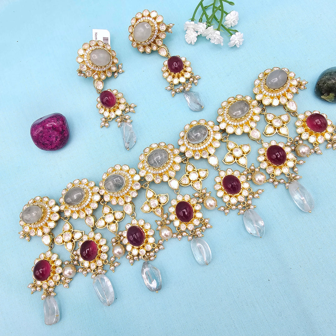 Polki Aventurine Choker