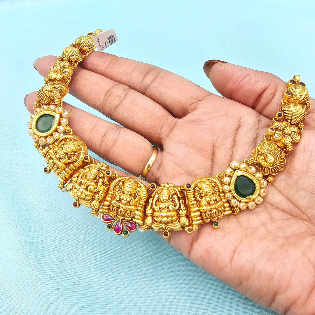 Short Emerald Necklace set