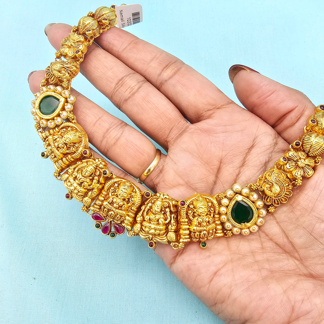 Short Emerald Necklace set