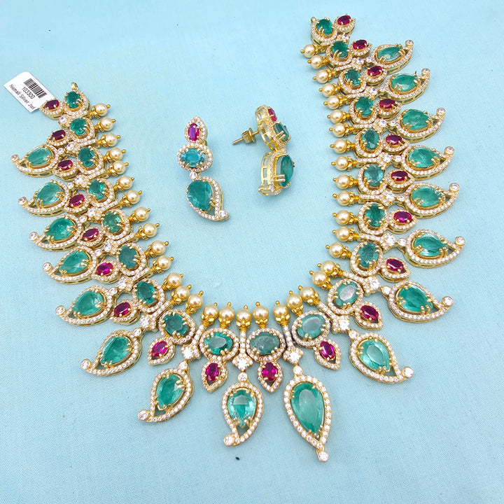 Russian Emerald Necklace set