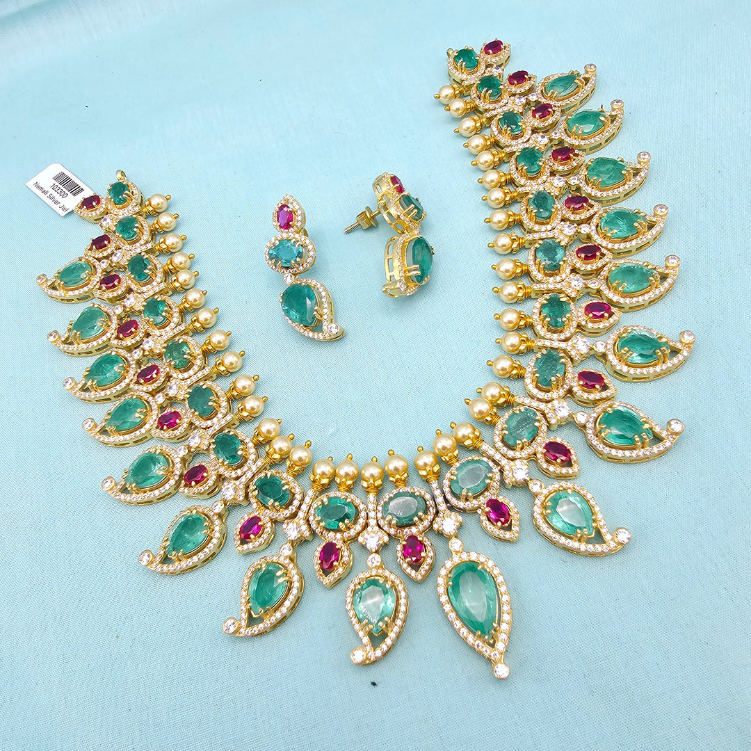 Russian Emerald Necklace set