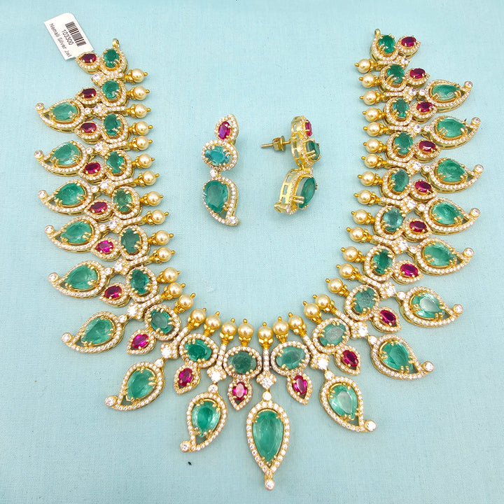 Russian Emerald Necklace set