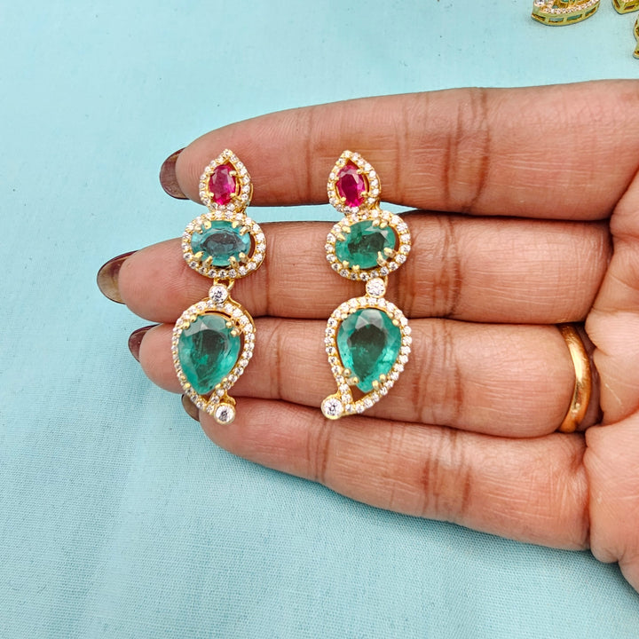 Russian Emerald Necklace set