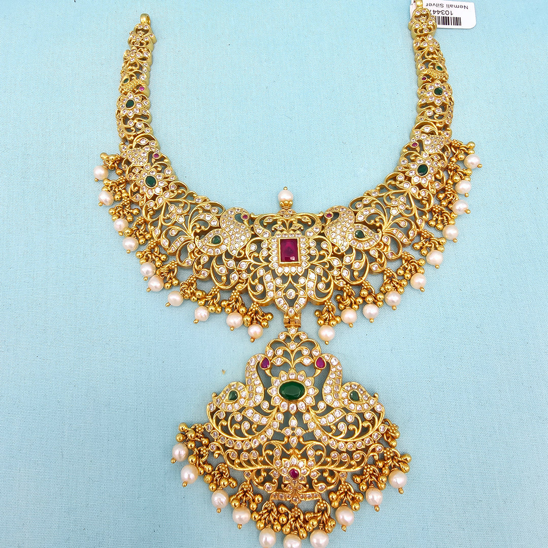 Short Ruby Emerald necklace
