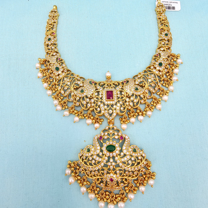Short Ruby Emerald necklace