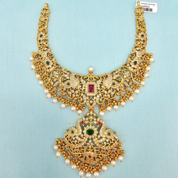 Short Ruby Emerald necklace