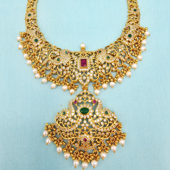 Short Ruby Emerald necklace