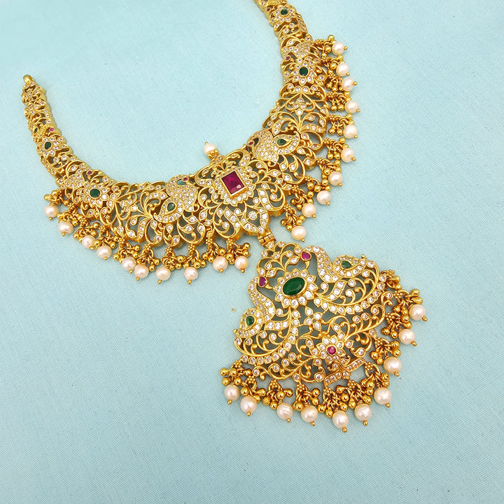 Short Ruby Emerald necklace