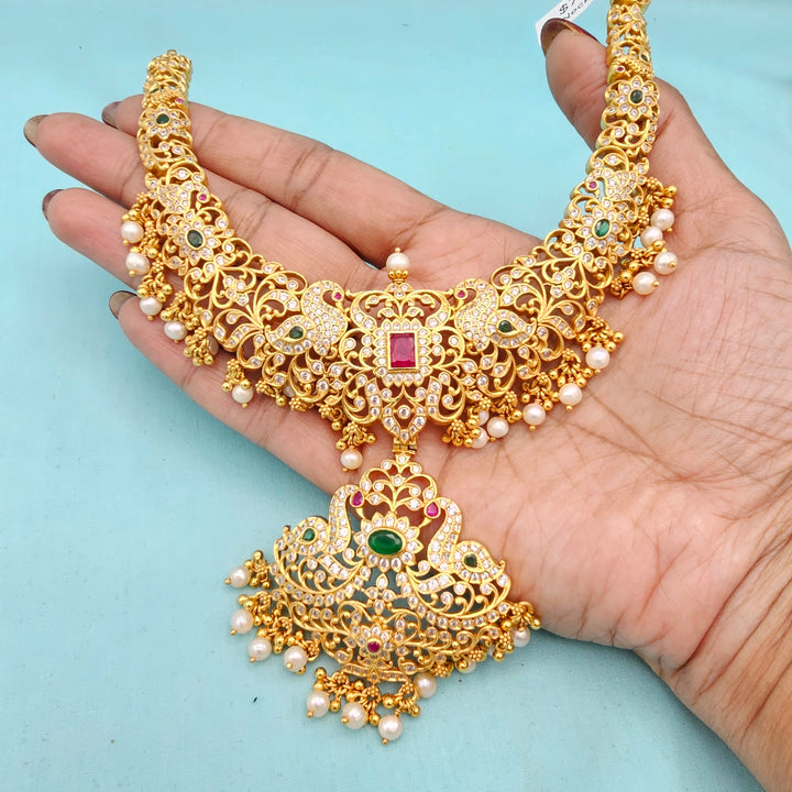 Short Ruby Emerald necklace