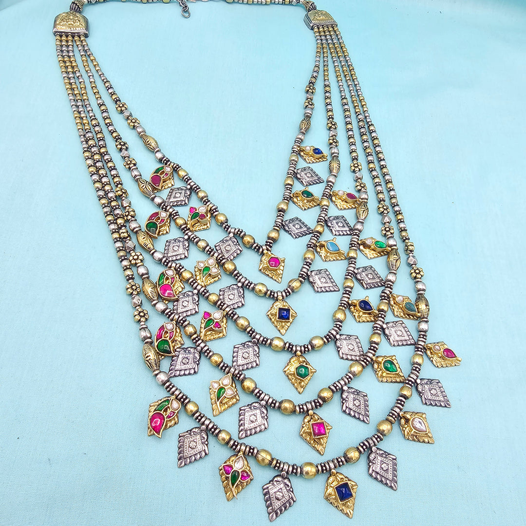 Silver Oxidized Necklace