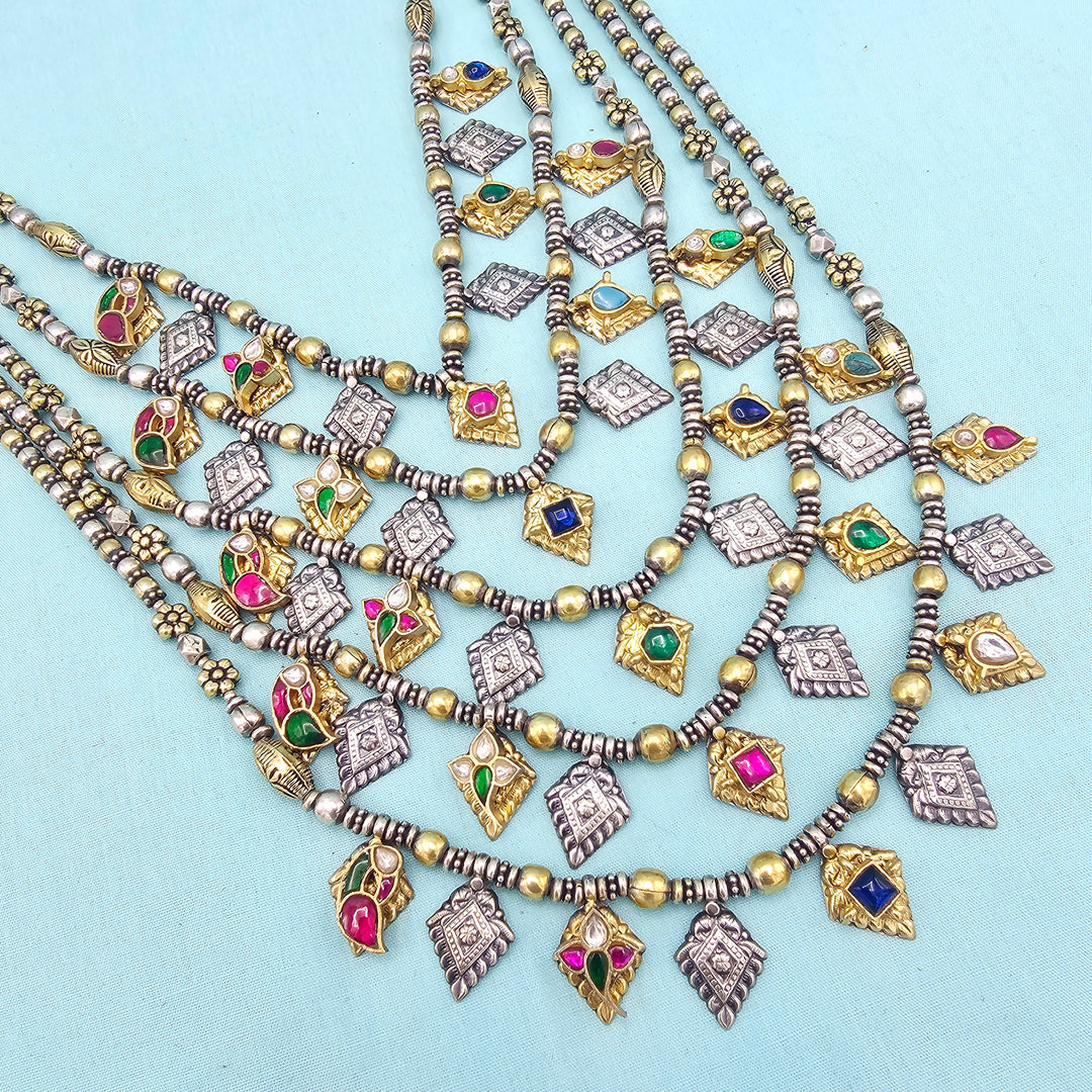 Silver Oxidized Necklace