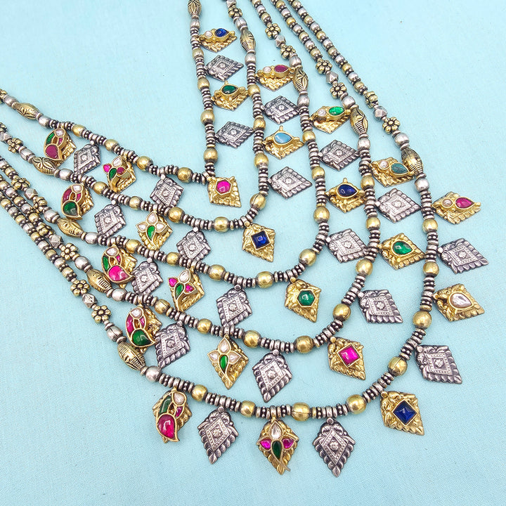 Silver Oxidized Necklace