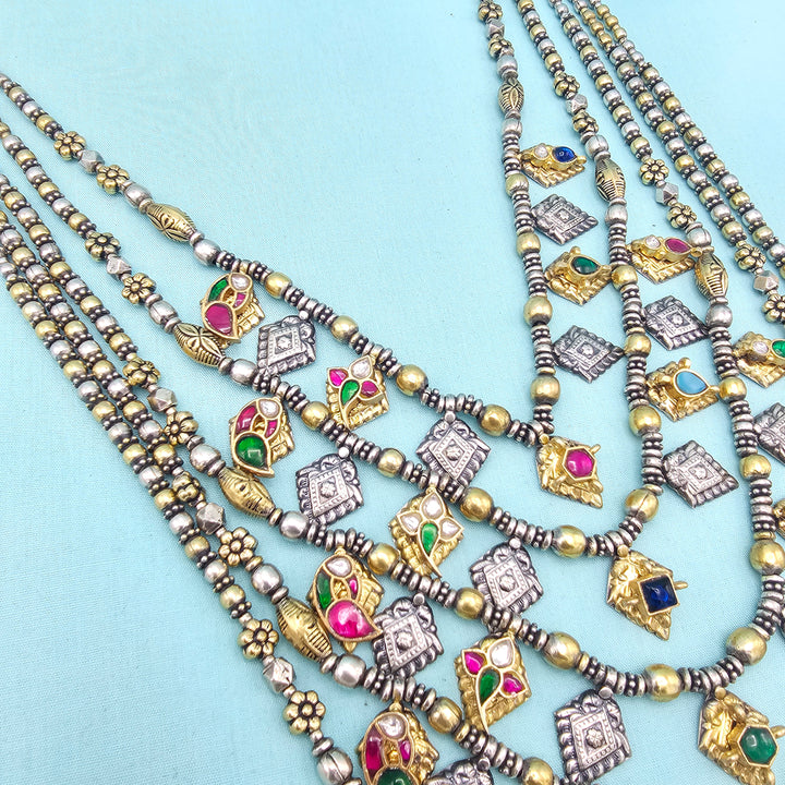 Silver Oxidized Necklace