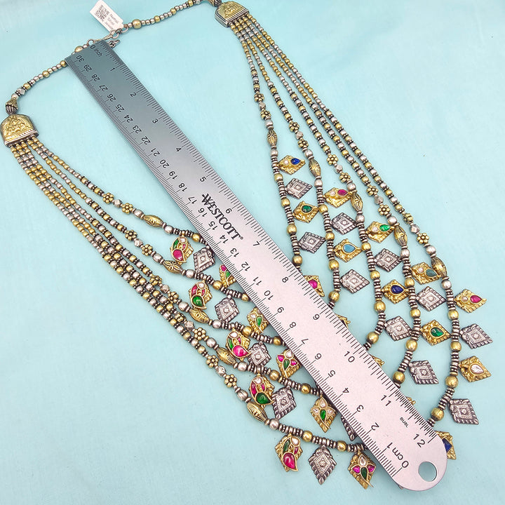 Silver Oxidized Necklace