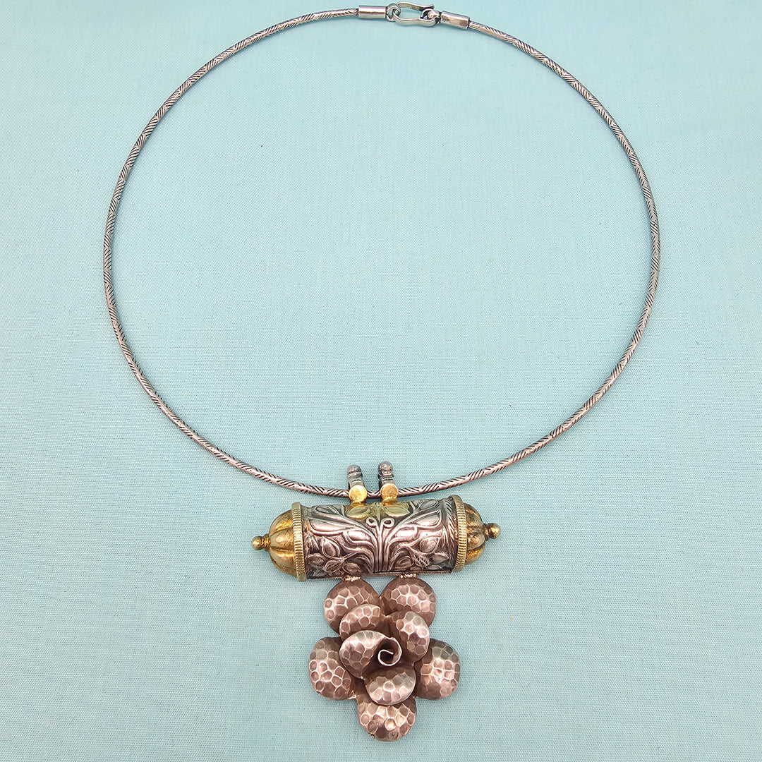 Silver Dual Tone Necklace