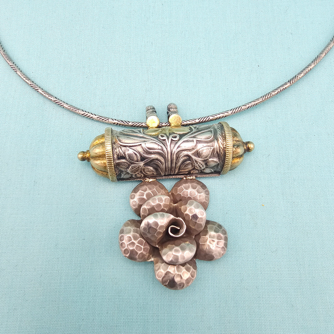 Silver Dual Tone Necklace