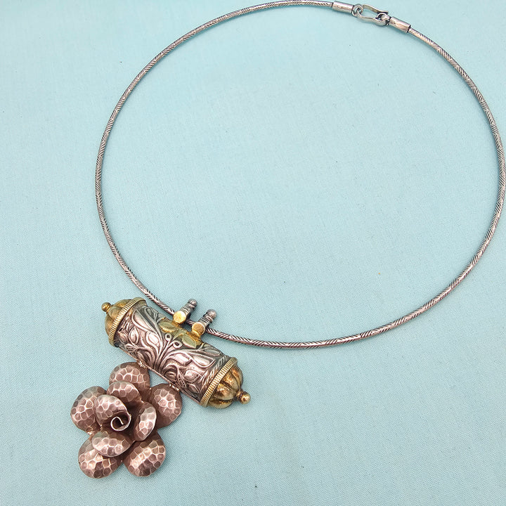 Silver Dual Tone Necklace