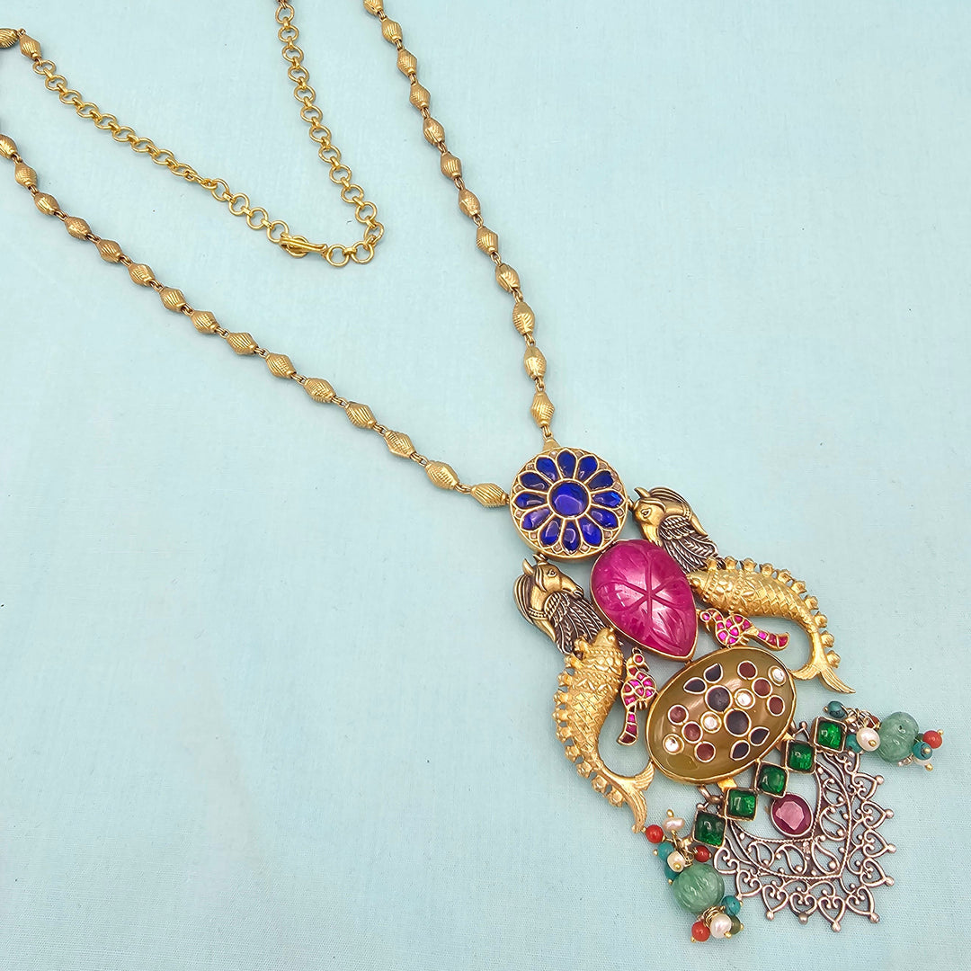 Silver Dual Tone Necklace